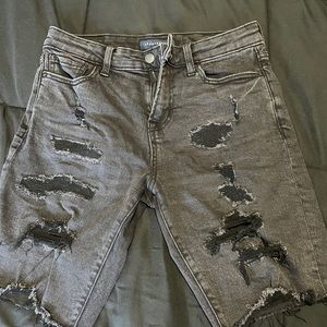 Aeropostale Slim Fit Black Jean Shorts